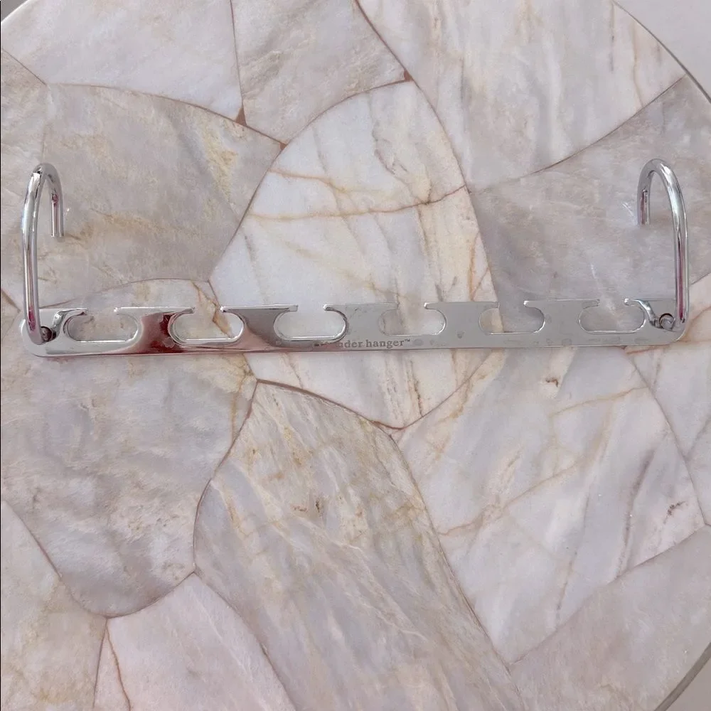 Wonder Hanger Max Metal Space Saving Closet Organizer Silver Chrome Cascading